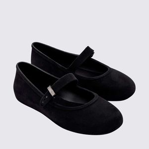 Melissa Soft Ballerina Velvet Preto 35941