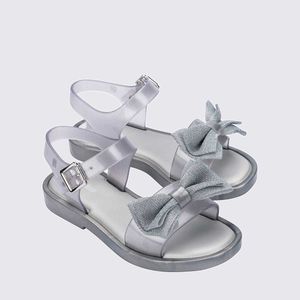 Mini Melissa Mar Sandal Sweet Infantil Prata Perolado 35874