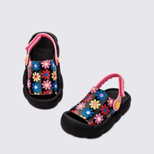 Mini Melissa Criatura + Fábula Preto Rosa 33941