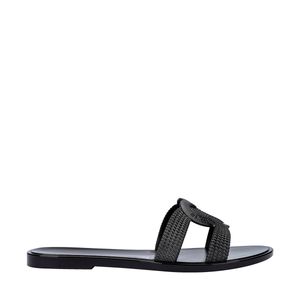 Melissa Soulmate Slide Preto Prata 35835