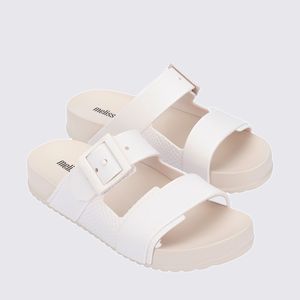 Melissa Cozy Connection Slide Bege Branco 35832