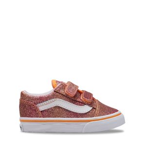 Tênis Vans Infantil Old Skool V Sunrise Glitter Heart Tie Dye Multi White VN0009RC6GL