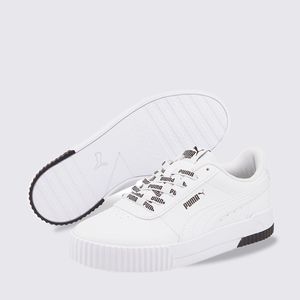 Tênis Puma Carina Logomania BDP White Black 38765501