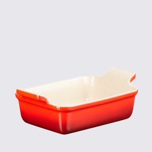 Travessa Retangular Heritage Le Creuset Vermelho 26 CM