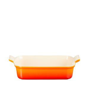 Travessa Retangular Heritage Le Creuset Laranja 26 CM