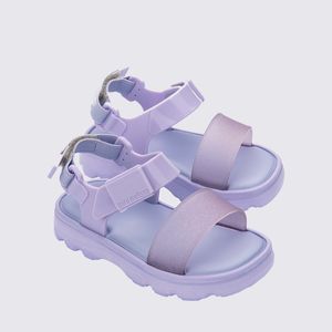 Mini Melissa Kick Off Sandal Baby Lilas Glitter 35935