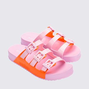 Melissa Cozy Stripes Rosa Laranja 35943