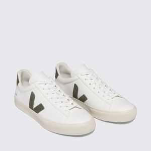 Tênis Veja Campo Chromefree Leather White Kaki Vert CP0502347A