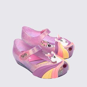 Mini Melissa Ultragirl Unicórnio Baby Rosa Glitter 35917