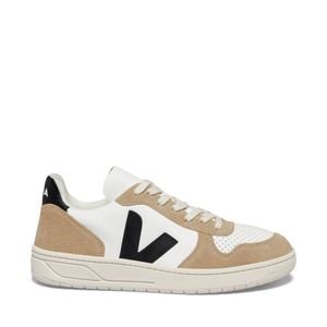 Tênis Veja V-10 Leather Extra White Black Sahara VX0503138A