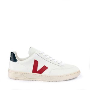 Tênis Veja V-12 Leather Extra White Marsala Nautico Vert XD0201955A