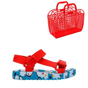 Mini Melissa + Bolsa Playtime Baby Azul Vermelho 35690