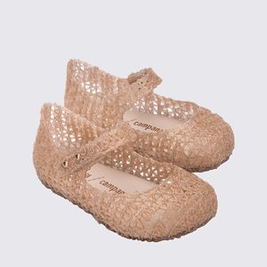 Mini Melissa Campana Papel Bege Glitter 32995BG