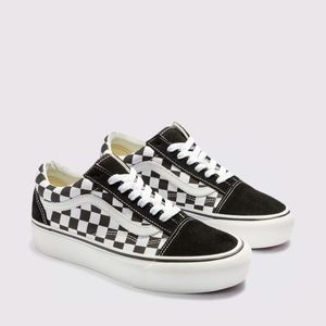 Tênis Vans Old Skool Platform Checkerboard Black True White VN0A3B3UHRK