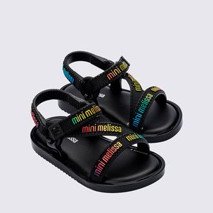 Mini Melissa Stripes M Lover Baby Preto 35955