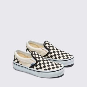 Tênis Vans Infantil Classic Slip On Checkerboard Black White VN000ZBUEO1