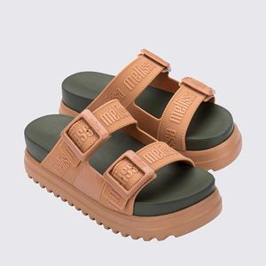 Melissa Cozy M Lover Platform Bege Verde 35977