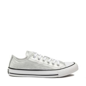 Tênis Converse All Star Chuck Taylor Prata Puro Branco Preto CT26110002