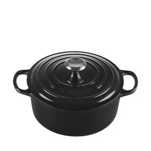 Panela Redonda Signature Le Creuset Black Onyx 3,3 L