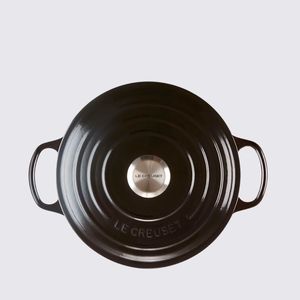 Panela Redonda Signature Le Creuset Black Onyx 3,3 L