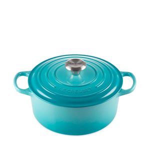 Panela Redonda Signature Le Creuset Azul Caribe 3,3 L