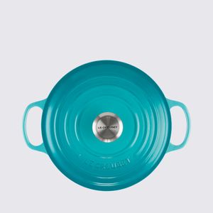 Panela Redonda Signature Le Creuset Azul Caribe 3,3 L