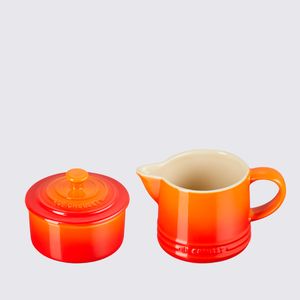 Set 1 Creme e 1 Açúcar Le Creuset Laranja