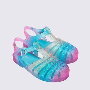 Mini Melissa Possession Glitter Infantil Azul Rosa 35759