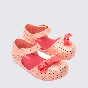 Mini Melissa Furadinha Pop Baby Bege Vermelho 35980