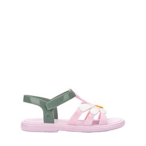 Mini Melissa Hip Bloomy Infantil Rosa Metalizado Verde 36188