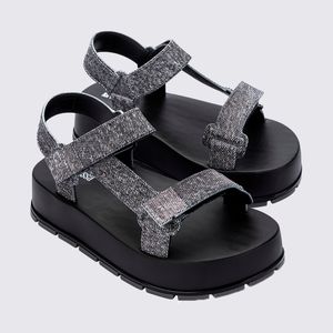 Melissa Flowing Platform Denim Preto Jeans 36132