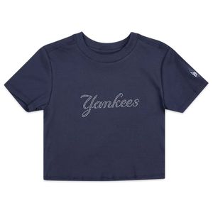 Camiseta New Era Cropped MLB New York Yankees Script MBV25TSH029