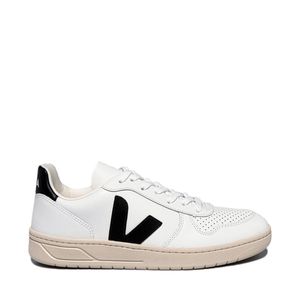 Tênis Veja V-10 Leather White Black VX0200005