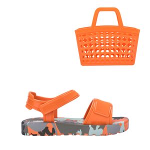 Mini Melissa + Bolsa Imagine Infantil Laranja Verde 35979