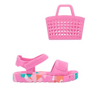 Mini Melissa + Bolsa Imagine Infantil Rosa Azul 35979