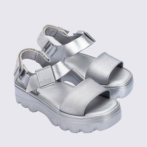 Melissa Kick Off Sandal Metallic Prata 36081