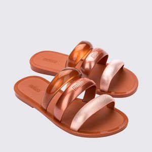 Melissa Eclipse Slide Dourado Marrom 35998