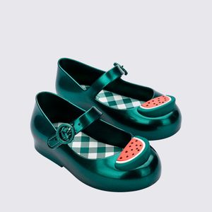 Mini Melissa Sweet Love Picnic Baby Verde Metalizado 36009