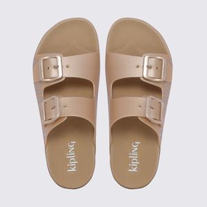 Chinelo Kipling Flat Dourado 12000CM1