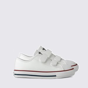 Tênis Converse Chuck Taylor Baby All Star Infantil 2V Branco Vermelho CK04180001