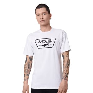 Camiseta Vans Full Patch White Black VN0A4A57YB2