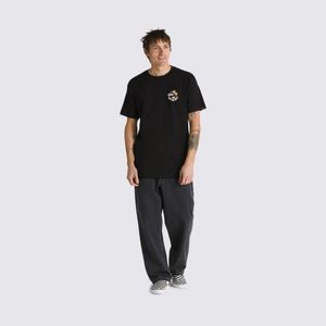 Camiseta Vans Classic Mini Dual Paml II SS Black Apricot Nectar VN0A7SMYDAFC