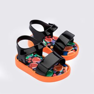 Mini Melissa Jump Print Baby Laranja Preto 33663