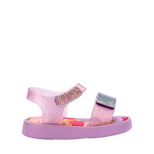 Mini Melissa Jump Print Baby Lilás Glitter 33663