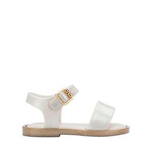 Mini Melissa Mar Sandal IV Baby Branco Cintilante Glitter 32633