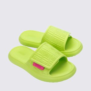 Melissa Free Fuzzy Slide Verde 35867