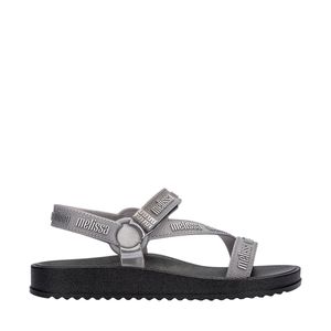 Melissa Stripes M Lover Metallic Preto Prata 37154