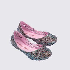 Mini Melissa Campana Papel Infantil Rosa Claro Glitter 32996