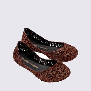 Mini Melissa Campana Papel Infantil Preto Glitter Bronze 32996