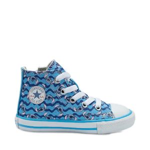 Tênis Converse All Star Chuck Taylor Side Zip Azul Amendoa Branco CK13000001